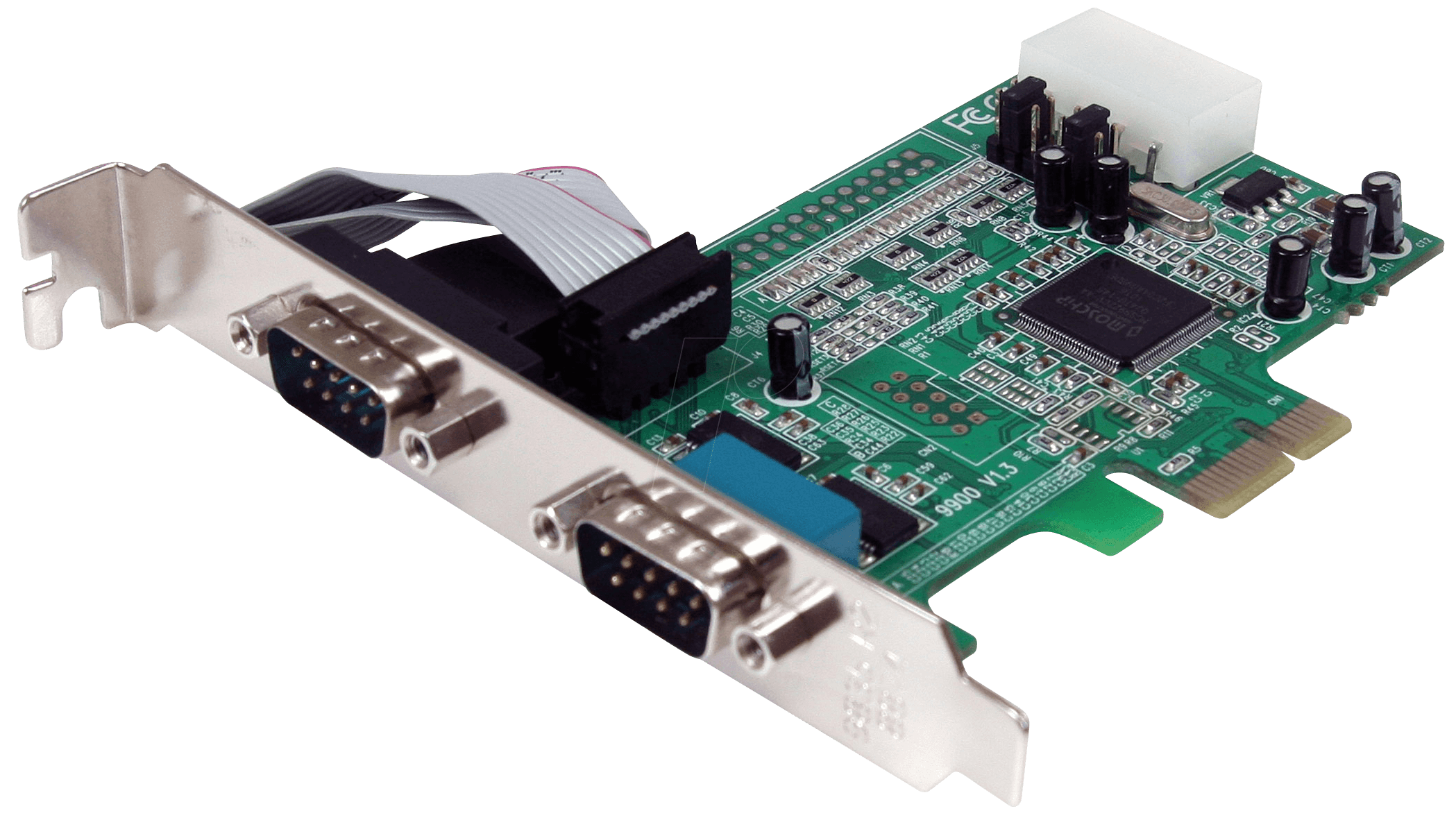 Image of ST PEX2S553 - 2 Port RS232, seriell, PCIe Karte, Low Profile