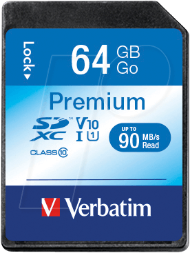 Image of 64 GB SDXC Premium Speicherkarte