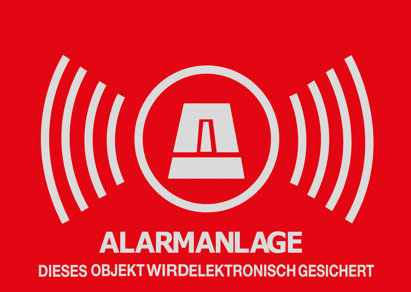 Image of W 1323 - Alarm-Warnaufkleber