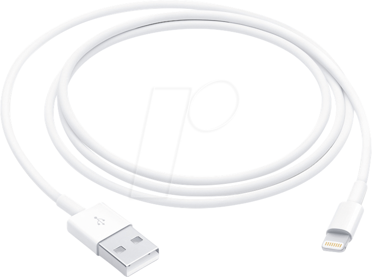 Image of APPLE MXLY2ZM/A - Sync- & Ladekabel, USB-A -> Lightning,1,0 m, weiß