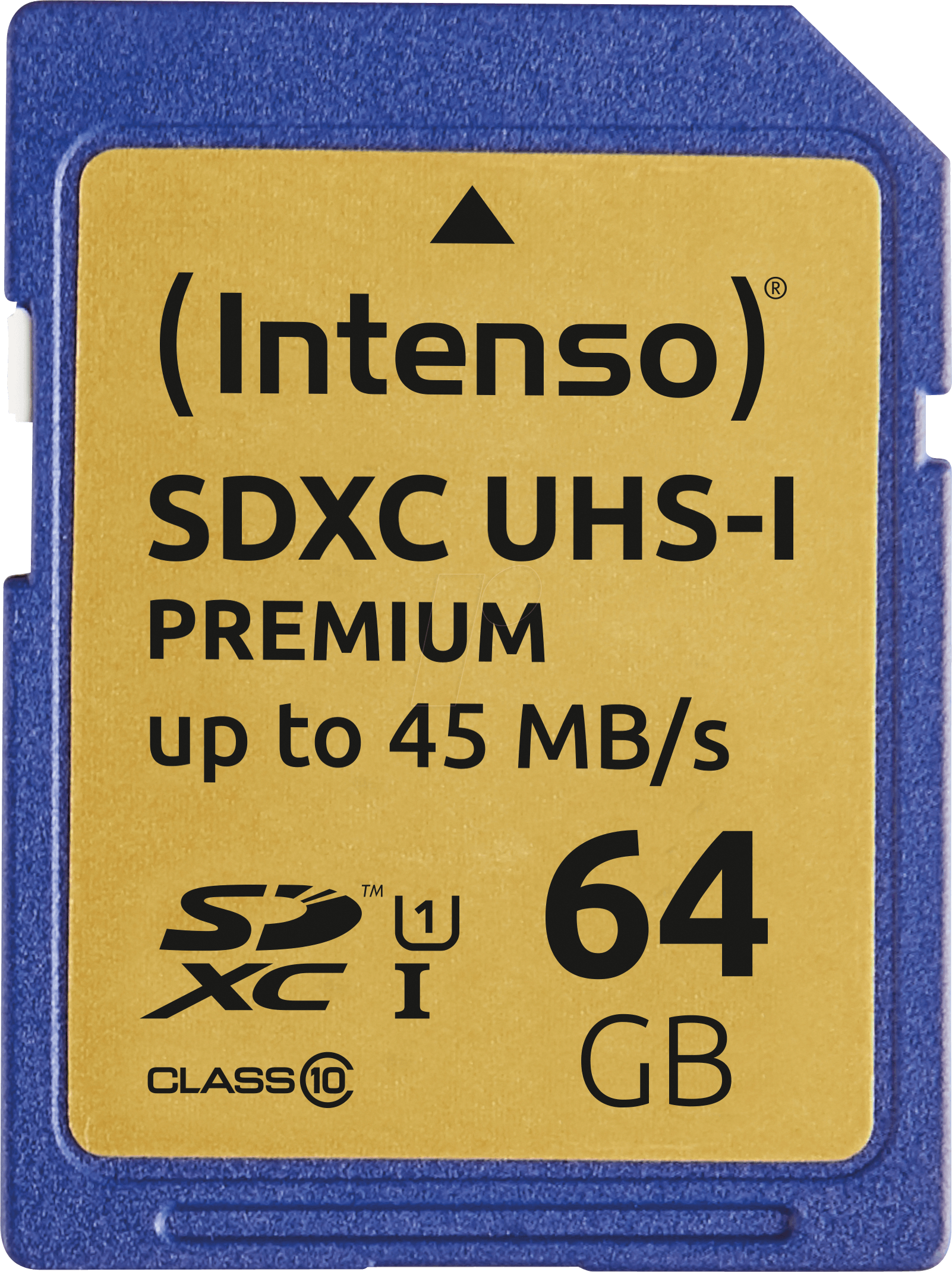 Image of INTENSO 3421490 - SDXC-Speicherkarte 64GB, Intenso Class 10 - UHS-1