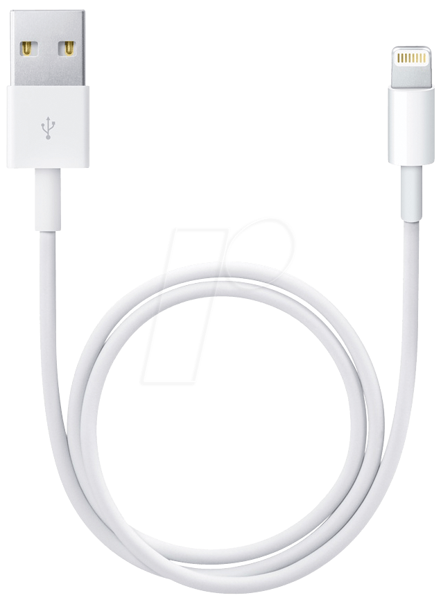 Image of APPLE ME291ZM/A - Sync- & Ladekabel, USB-A -> Lightning, 0,5 m, weiß