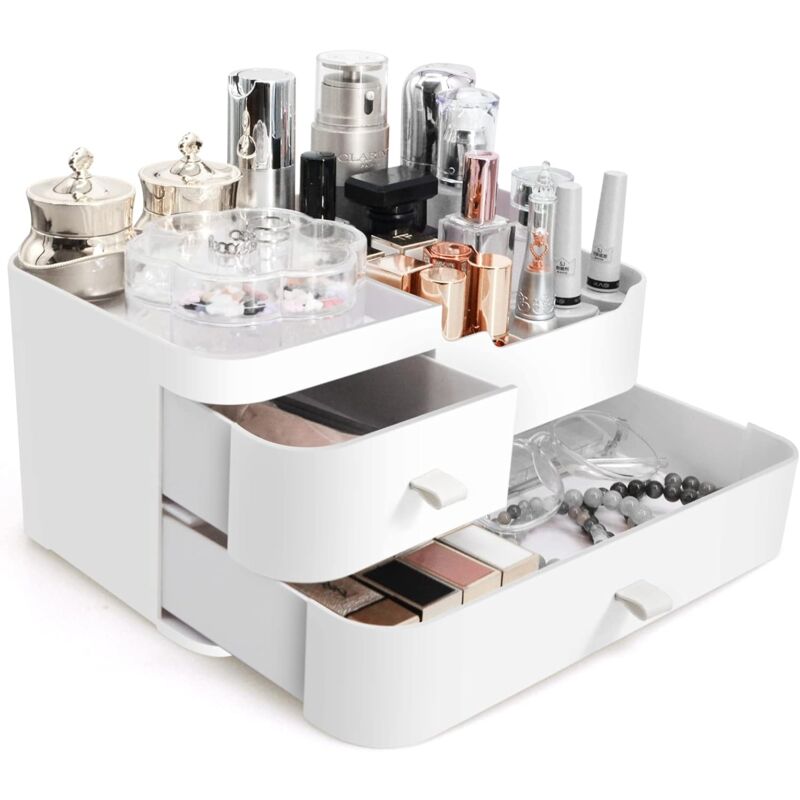 Image of Make-up-Aufbewahrungsbox, Organizer-Schublade: Für Badezimmer für Kosmetik- und Beauty-Produktpaletten – Make-up-Organizer aus Acryl, Lippenstift