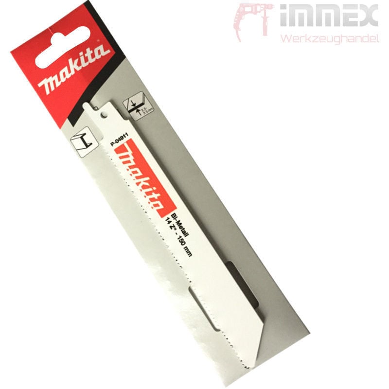 Image of Makita - Reciproblätter Säbelsägeblätter Sägeblätter Reciprosäge Säbelsäge Säge 5x P-04911 150mm