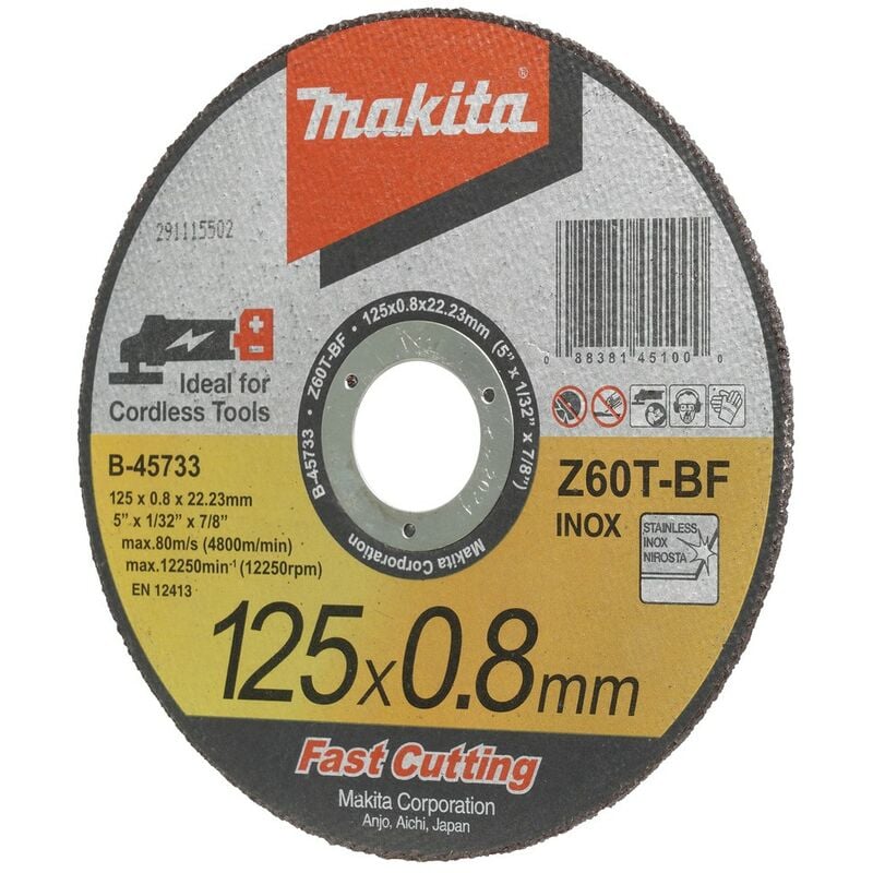 Image of Makita - B-45733 Trennscheibe 125x0,8mm inox