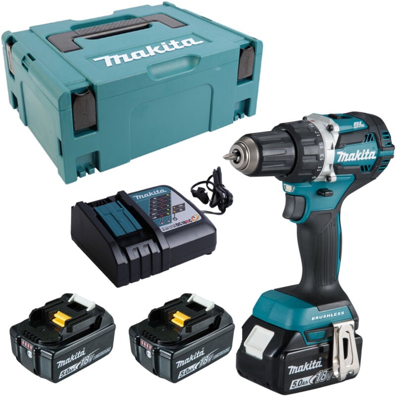 Image of Makita - Akku-Bohrschrauber 18V DDF484RT3Jmit 3x 5,0 Ah Akkus + Lader im makpac