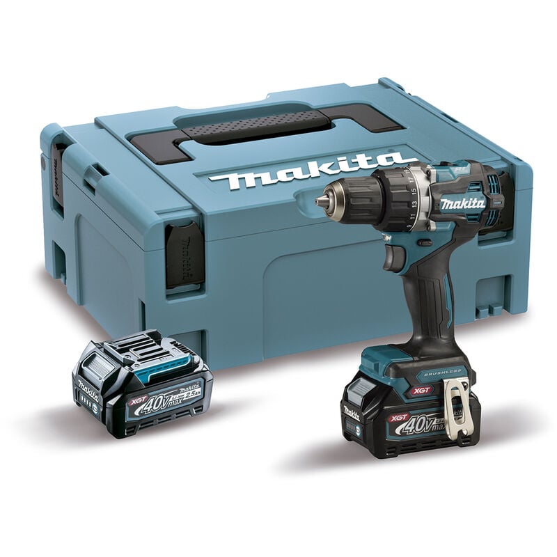 Image of Makita - DF002GD201 Bohrschrauber bl 40Vmax xgt 64 Nm (2 Batterien und Ladegerät)