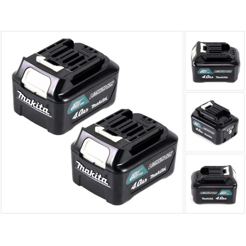 Image of Akku Power Set Li 12V mit 2x BL1041B Akku 4,0Ah ( 2x 197406-2 ) - Nachfolger von BL1040B - Makita