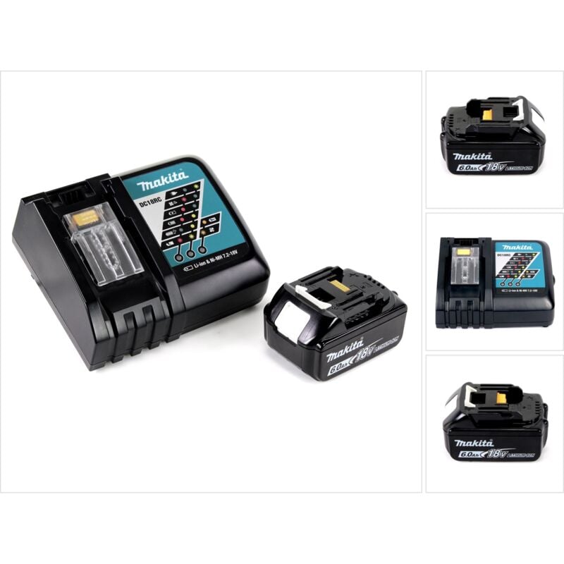 Image of Power Source Kit 18V mit 1x BL1860B Akku 6,0Ah + DC18RC Ladegerät - Makita