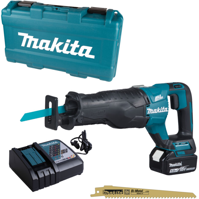 Image of Makita - Akku-Reciprosäge DJR187RT 18V mit 1x 5,0 Ah Akku + Lader im Koffer