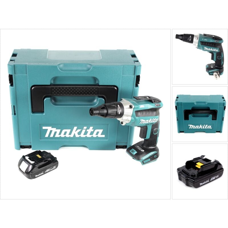 Image of Makita DFS 251 Y1J 18 V Li-Ion Trockenbauschrauber Brushless im Makpac mit 1x BL1815N 1,5 Ah Akku, ohne Ladegerät