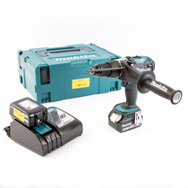 Image of Makita - Akku-Schlagbohrschrauber 18V DHP451RTJ 2x 5.0 Ah Akkus + Lader im makpac