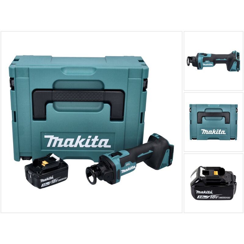 Image of Makita - dco 181 F1J Akku Rotationsschneider 18 v 32000 U/min Brushless + 1x Akku 3.0 Ah + Makpac - ohne Ladegerät