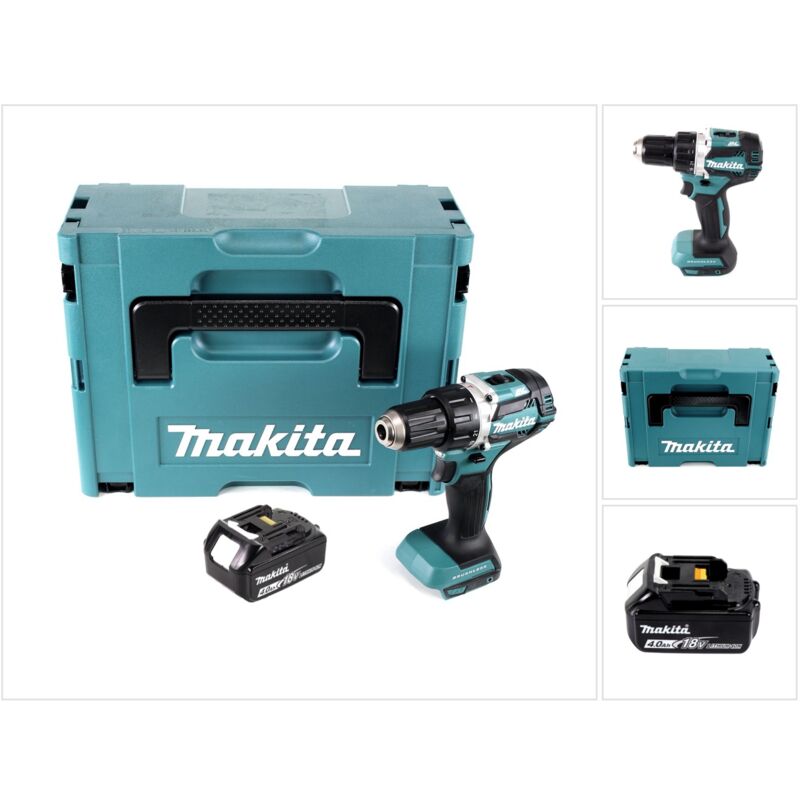 Image of Makita - ddf 484 M1J Akku Bohrschrauber 18 v 54 Nm Brushless + 1x Akku 4,0 Ah + Makpac - ohne Ladegerät