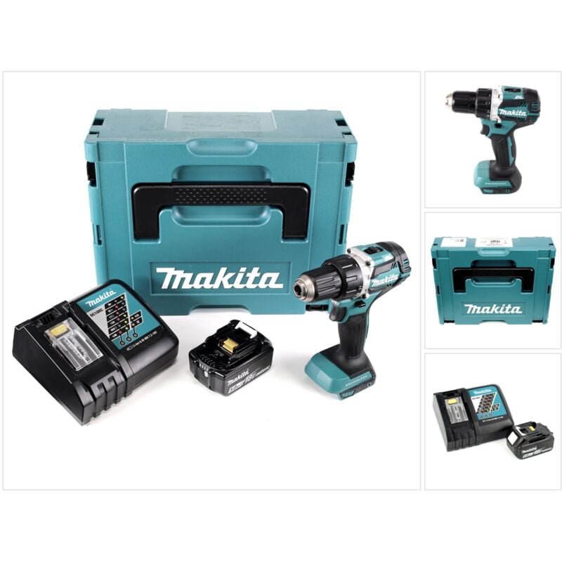 Image of Makita DDF 484 RT1J Akku Bohrschrauber brushless 18V 54Nm + 1x Akku 5,0Ah + Ladegerät im Makpac