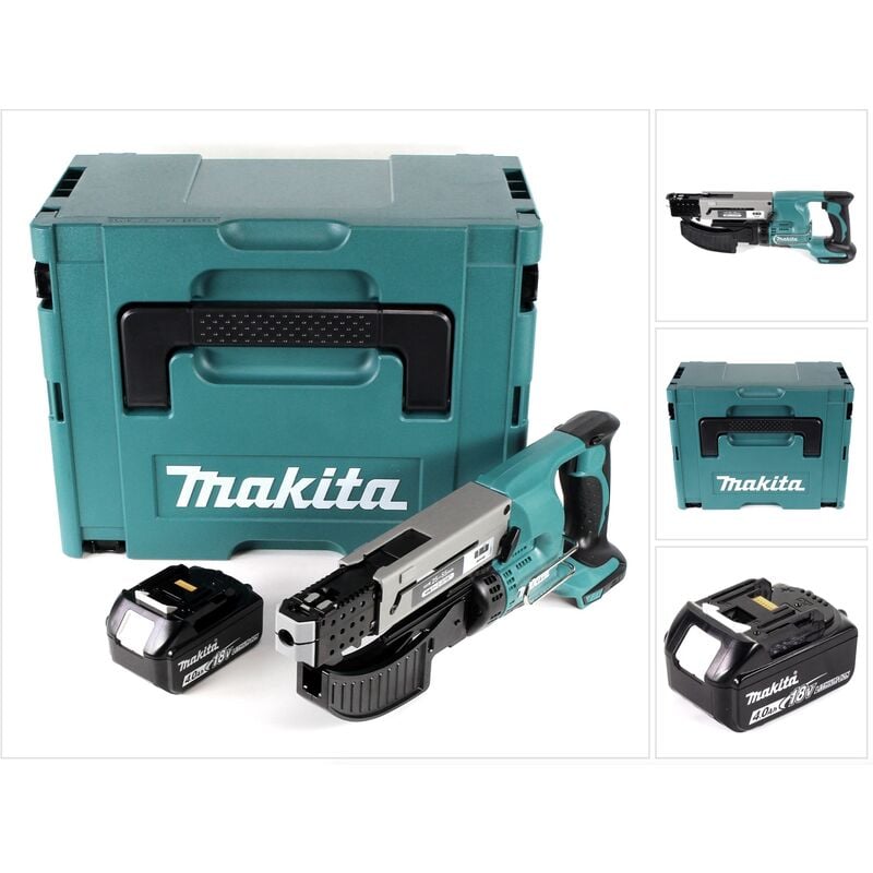 Image of Makita - dfr 550 M1J Akku Magazinschrauber 18V 25-55mm + 1x Akku 4,0Ah + Makpac - ohne Ladegerät