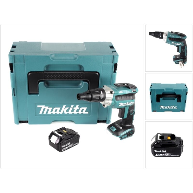 Image of Makita - dfs 251 M1J Trockenbauschrauber 18 v Brushless + 1x Akku 4,0 Ah + Makpac - ohne Ladegerät