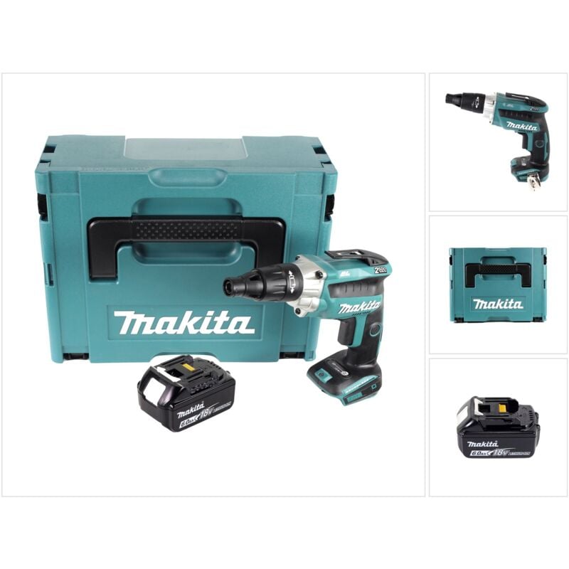 Image of Dfs 251 G1J Akku Trockenbauschrauber 18 v Brushless + 1x Akku 6,0 Ah + Makpac - ohne Ladegerät - Makita