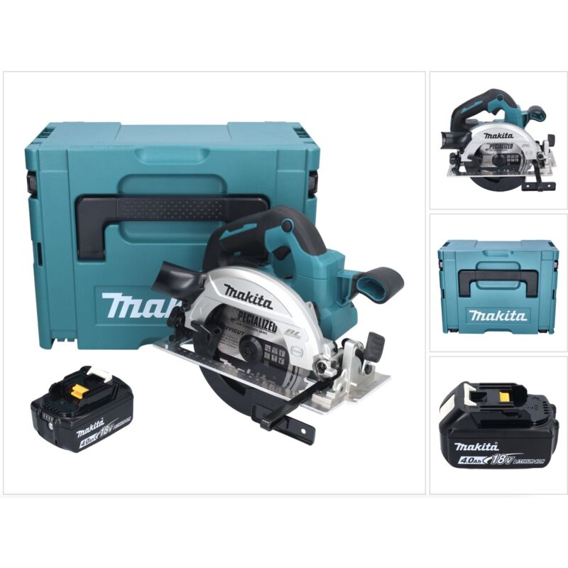 Image of Makita - dhs 661 M1J Akku Handkreissäge 18 v 165 mm Brushless + 1x Akku 4,0 Ah + Makpac - ohne Ladegerät