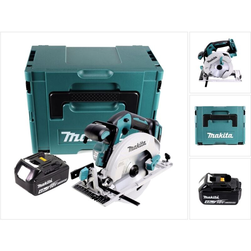 Image of Makita - dhs 680 M1J Akku Handkreissäge 18 v 165 mm Brushless + 1x Akku 4,0 Ah + Makpac - ohne Ladegerät