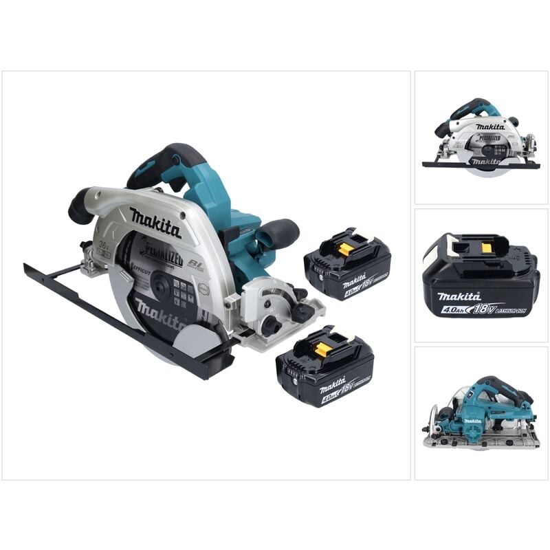 Image of Dhs 900 M2U Akku Handkreissäge 36 v ( 2x 18 v ) 235 mm Brushless + 2x Akku 4,0 Ah + Bluetooth Adapter - ohne Ladegerät - Makita