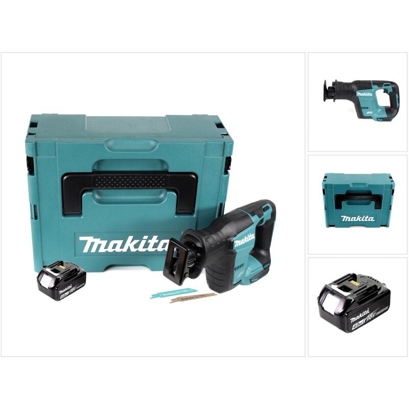 Image of Makita - djr 188 M1J Akku Reciprosäge 18 v Brushless Säbelsäge im Makpac + 1x 4,0 Ah Akku - ohne Ladegerät