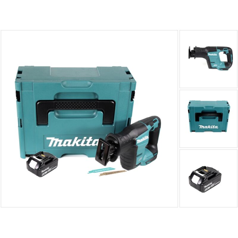 Image of Makita - djr 188 G1J Akku Reciprosäge 18 v Brushless Säbelsäge im Makpac + 1x 6,0 Ah Akku - ohne Ladegerät