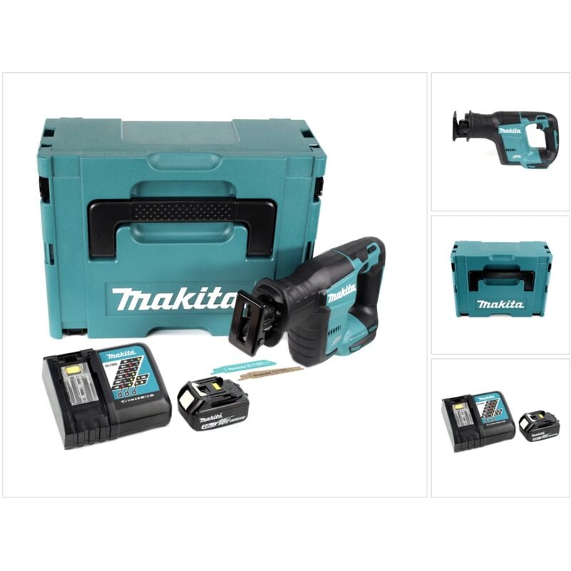 Image of Makita - djr 188 RM1J Akku Reciprosäge 18 v Brushless Säbelsäge im Makpac + 1x 4,0 Ah Akku + Ladegerät