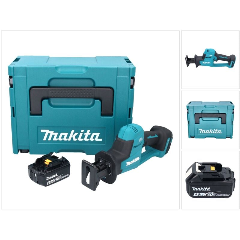 Image of Makita - djr 189 M1J Akku Reciprosäge Säbelsäge 18 v Brushless + 1x Akku 4,0 Ah + Makpac - ohne Ladegerät