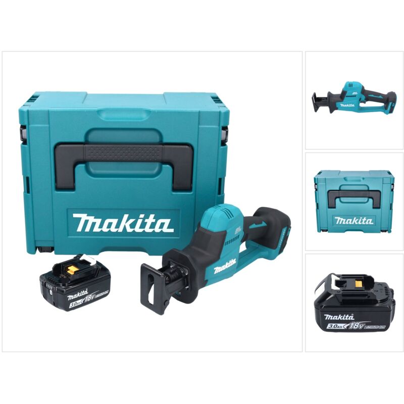 Image of Makita - djr 189 F1J Akku Reciprosäge Säbelsäge 18 v Brushless + 1x Akku 3,0 Ah + Makpac - ohne Ladegerät