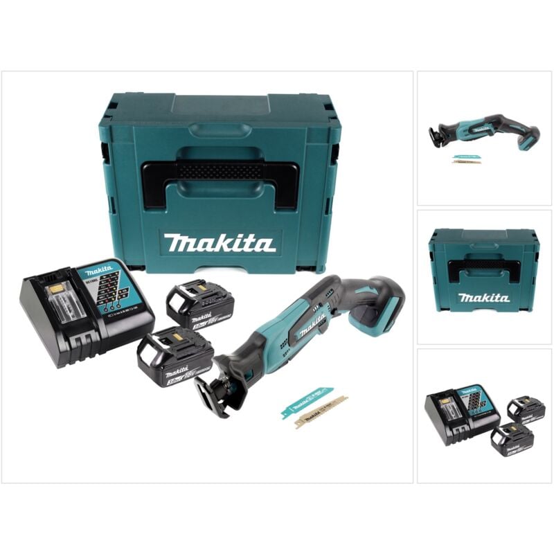 Image of Makita - djr 183 rfj Reciprosäge 18V + 2x Akku 3,0Ah + Ladegerät + Makpac