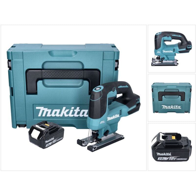 Image of Makita - djv 184 F1J Akku Pendelhub Stichsäge 18 v Brushless + 1x Akku 3,0 Ah + Makpac - ohne Ladegerät