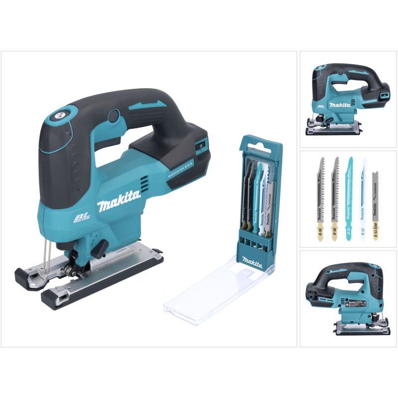 Image of Makita - djv 184 z Akku Stichsäge 18 v Brushless + 5 tlg. Stichsägeblatt Set - ohne Akku, ohne Ladegerät