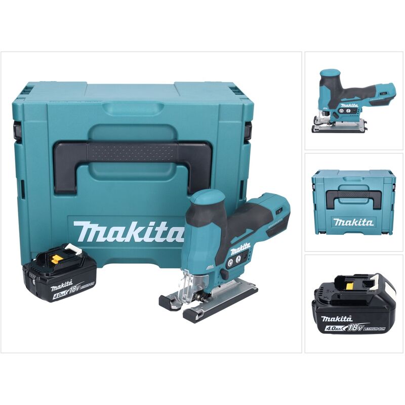 Image of Makita - djv 185 M1J Akku Pendelhubstichsäge 18 v Brushless + 1x Akku 4,0 Ah + Makpac - ohne Ladegerät