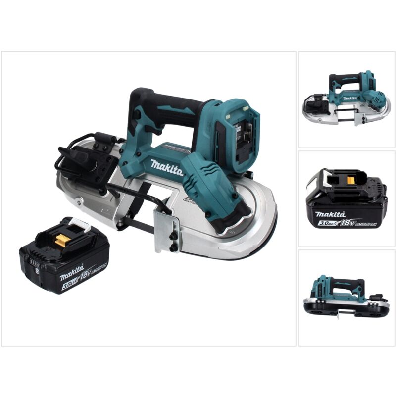 Image of Makita - dpb 183 F1 Akku Bandsäge 18 v 66 mm Brushless + 1x Akku 3,0 Ah - ohne Ladegerät