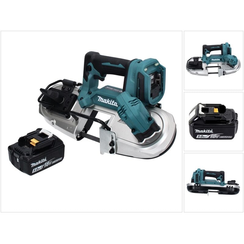 Image of Makita - dpb 183 T1 Akku Bandsäge 18 v 66 mm Brushless + 1x Akku 5,0 Ah - ohne Ladegerät