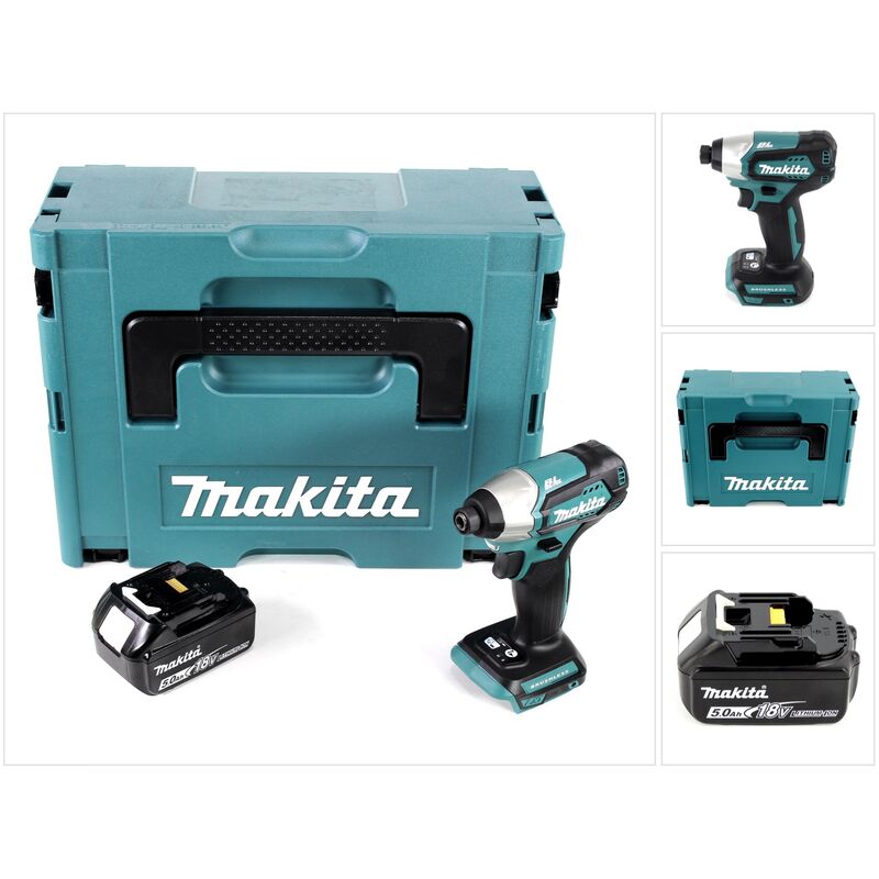 Image of Makita - dtd 155 RT1 18 v Brushless Li-Ion Akku Schlag Schrauber im Makpac + 1 x BL1850 5,0 Ah Akku - ohne Ladegerät