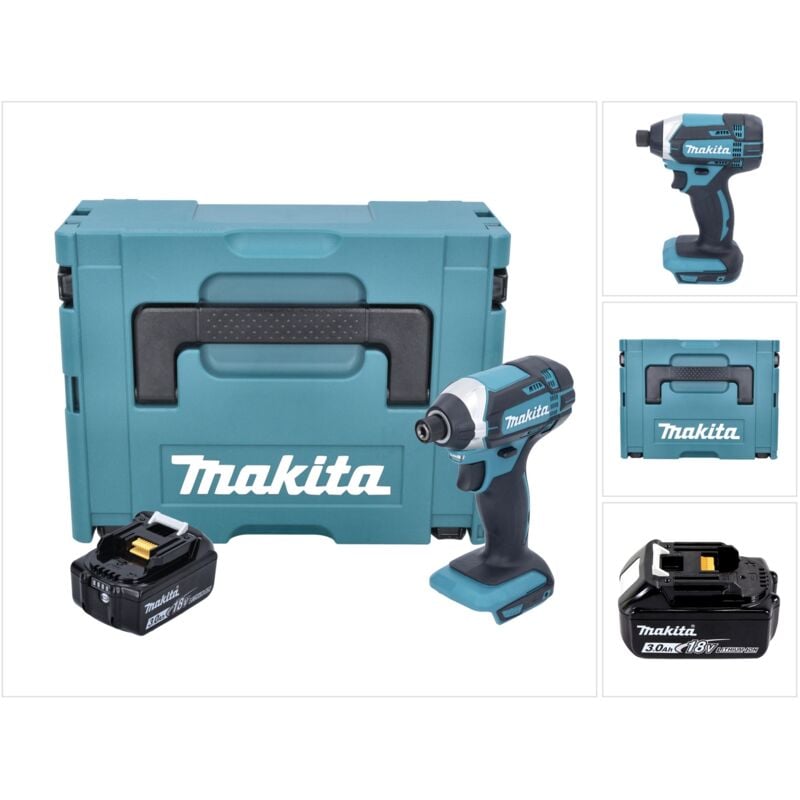 Image of Makita DTD 152 F1J Akku Schlagschrauber 18V 165Nm + 1x Akku 3,0Ah + Makpac - ohne Ladegerät