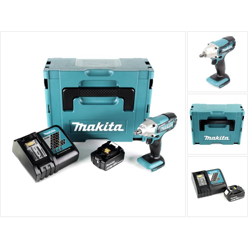 Image of Makita - dtw 190 RT1J Akku Schlagschrauber 18V 190Nm + 1x Akku 5,0Ah + Schnellladegerät im Makpac 2