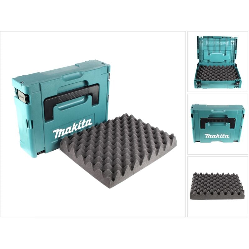 Image of Makita MAKPAC 1 Systemkoffer - mit Universaleinlage für Makita 18 V Akku Geräte Schrauber Sägen Schleifer