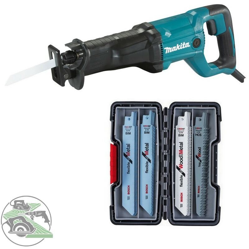 Image of Reciprosäge 1200 w JR3051TK + Säbelsägeblätter Set 20 teilig ToughBox - Makita