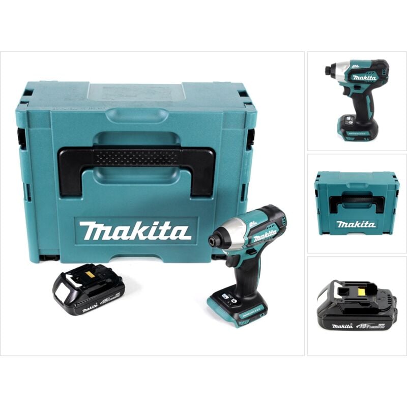 Image of Makita DTD 155 Y1J 18 V Brushless Li-Ion Akku Schlag Schrauber im Makpac + 1 x BL1815 1,5 Ah Akku - ohne Ladegerät