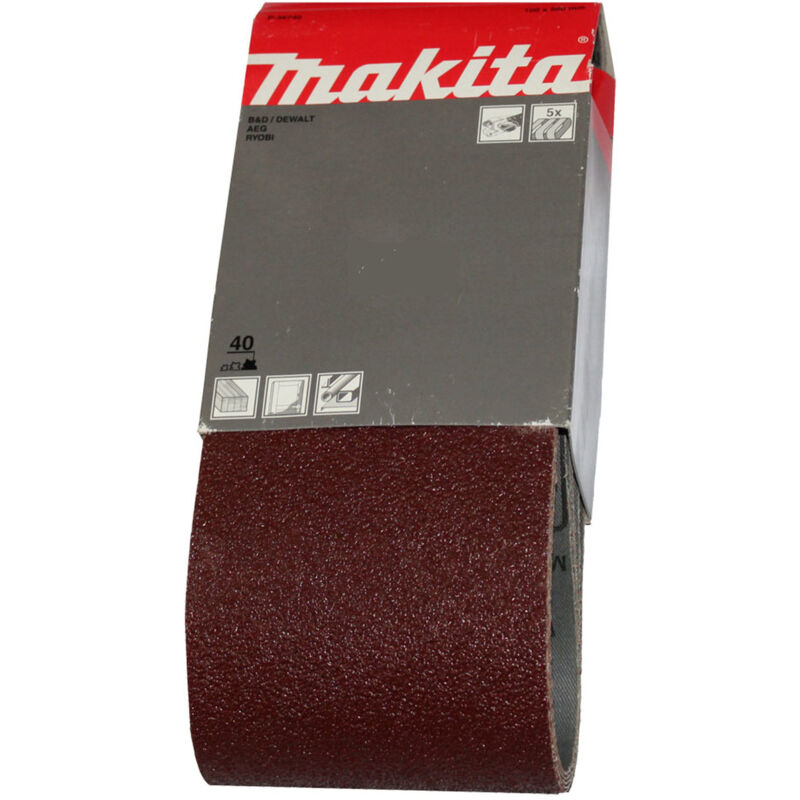 Image of Makita - P-36740 Gewebe Schleifband 560 x 100 mm K40 (5 Stk.)