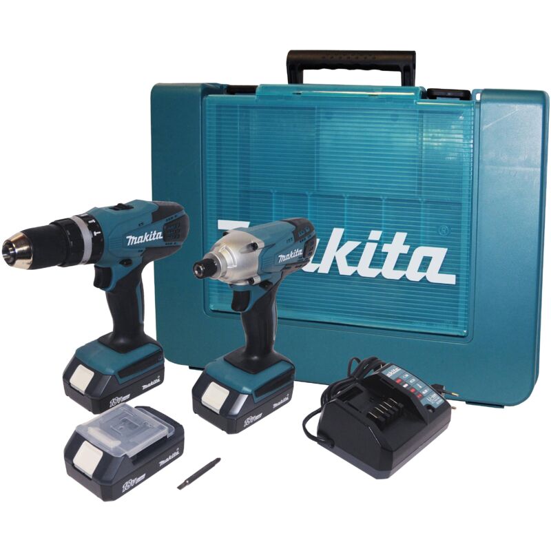 Image of Makita superkit 18vp1,3ah dk18015 c/3 batt.