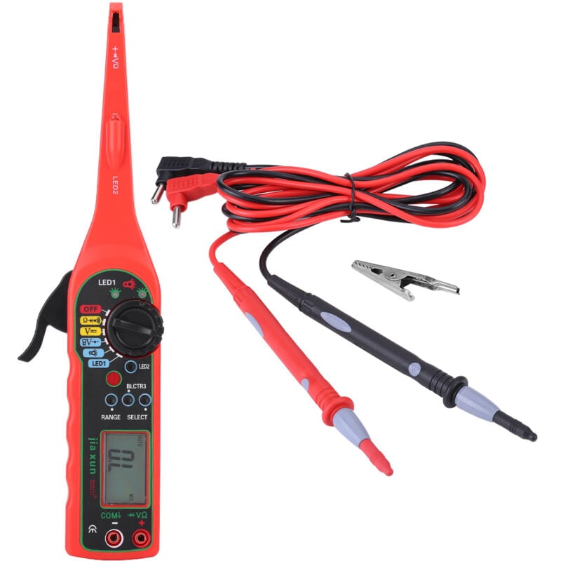 Image of Eosnow - Auto Circuit Tester Multimeter Lampe Auto Reparatur Automotive Elektrische Diagnose Werkzeug Rot