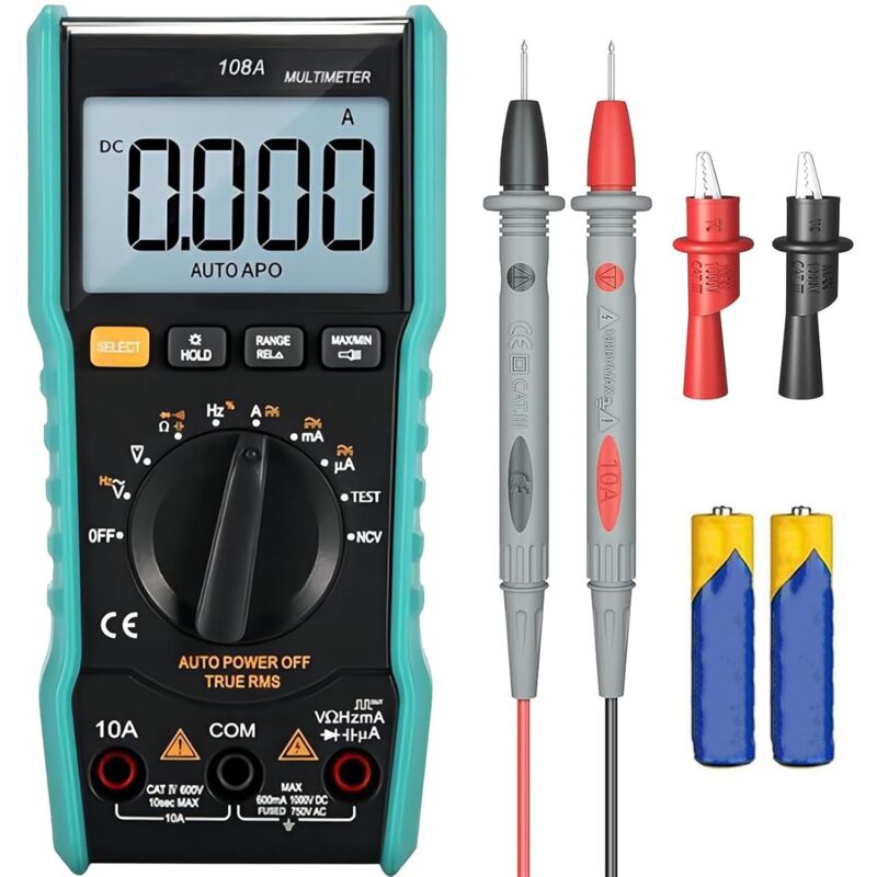 Image of Dolaso - Auto-Range-Digitalmultimeter, 6000 Zählungen, wiederaufladbares Smart-Voltmeter, misst AC/DC-Strom, ncv, Spannung, Ohm, Ampere, Widerstand,