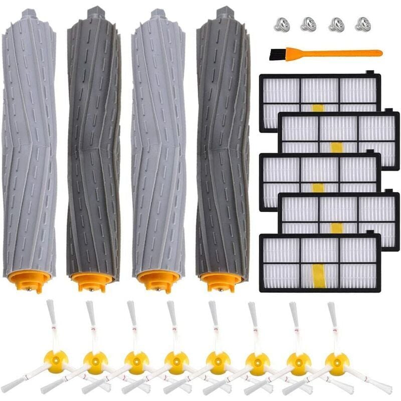 Image of IRobot-Zubehör für 960, 980, 895, 880, 870, 871 usw., Bürsten-Ersatzteilset der Serie 800/900 für iRobot Roomba-Staubsauger (5+8+4). Extrem günstiger
