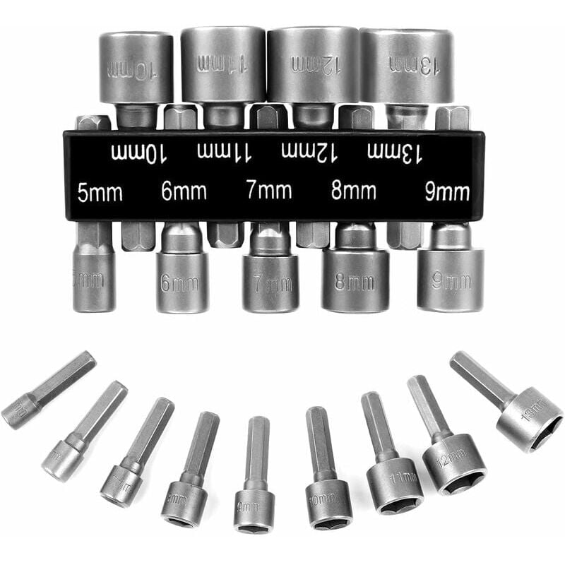 Image of 18-teiliger Schraubendreher-Bit-Adapter, Schraubendreher-Bit-Stecknuss, Torx-Stecker, magnetischer Schraubendreher-Bit-Adapter-Bit für