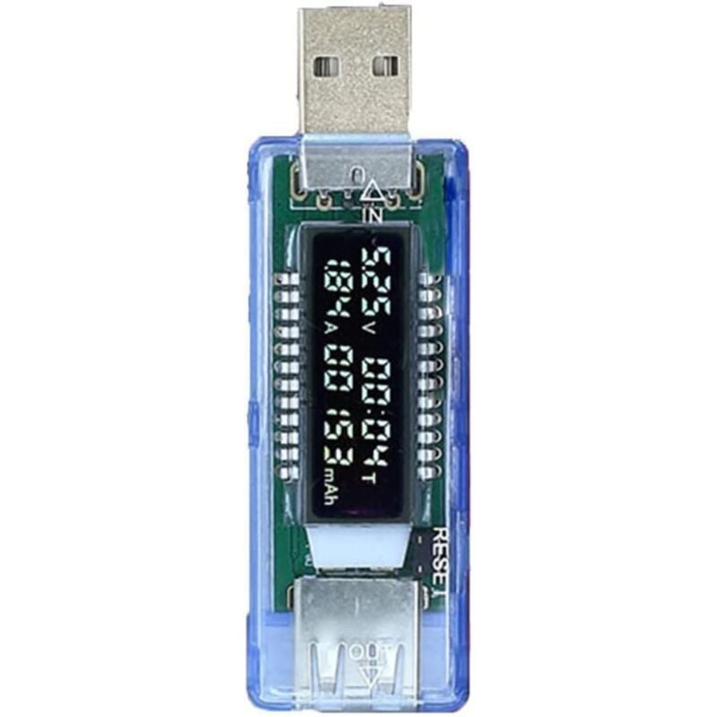 Image of Ahlsen - USB-Spannungstester, digitaler Stromtester, Ladegerät, Spannung, Strom, Geschwindigkeit, Spannungstest, Leistungsmesser, Tester,