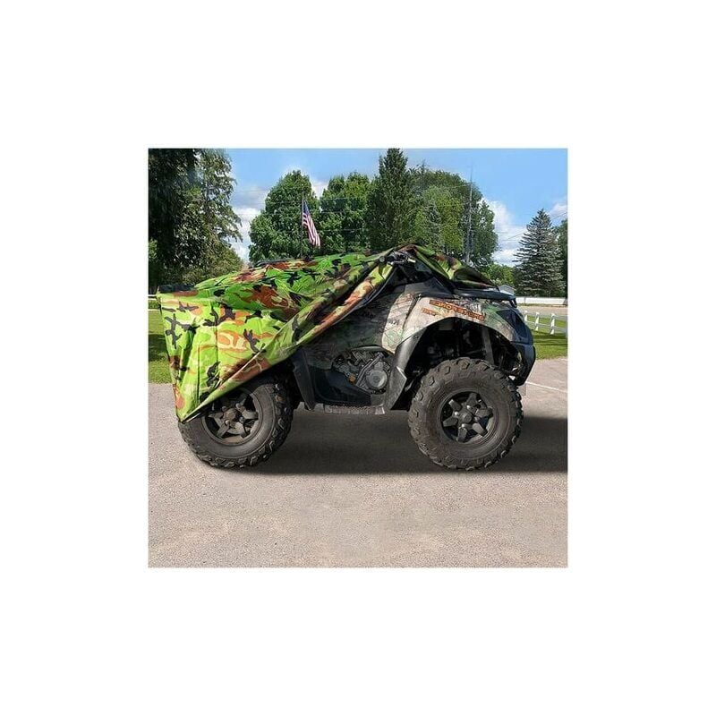 Image of ATV-Außenabdeckung für Quad-Bike, Plane, Camping, atv, Motorrad, wasserdicht, UV-Schutz, wasserdicht, 210D-Tarnung, 210 x 120 x 115 cm - Ahlsen